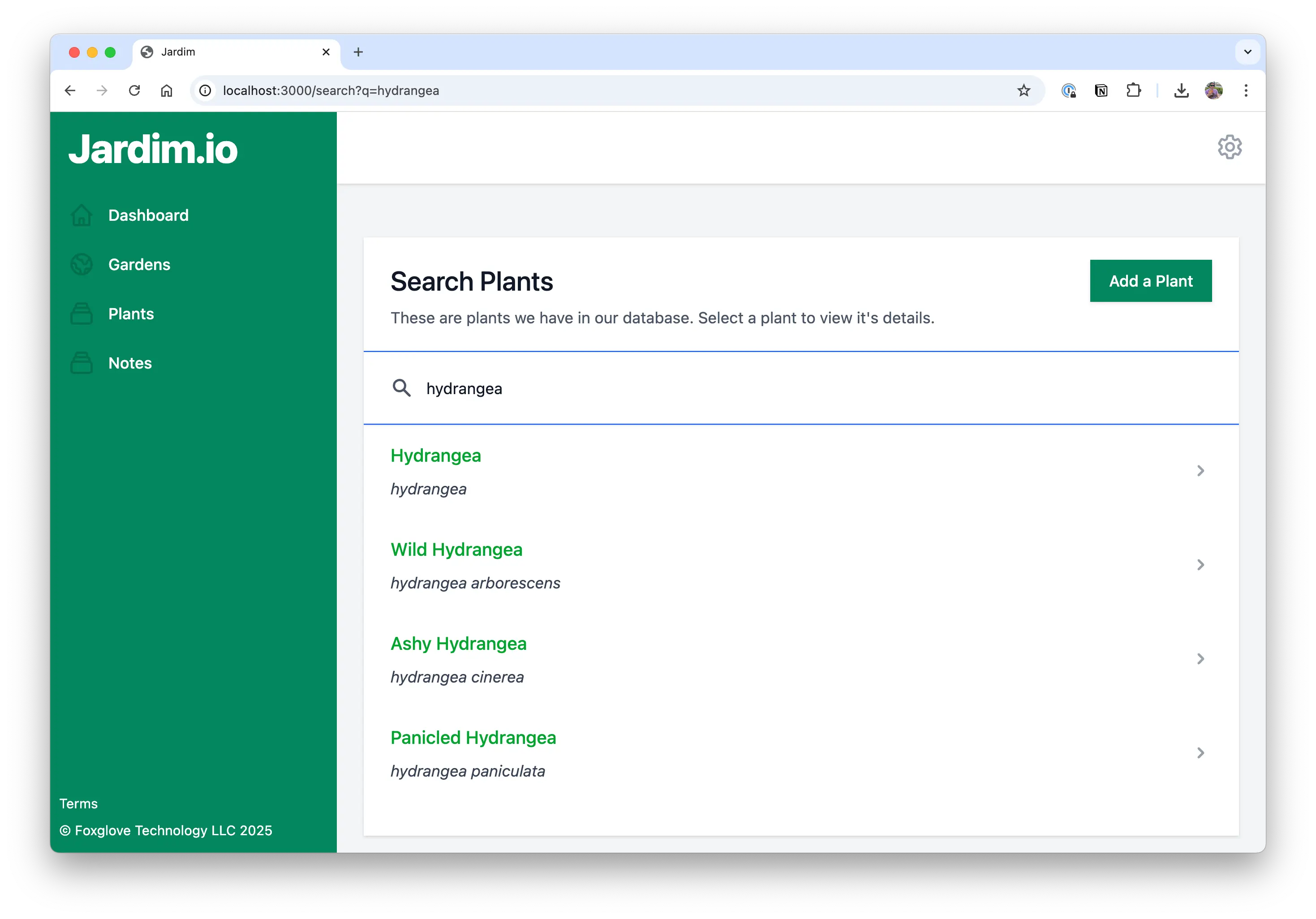 Jardim - Search Feature